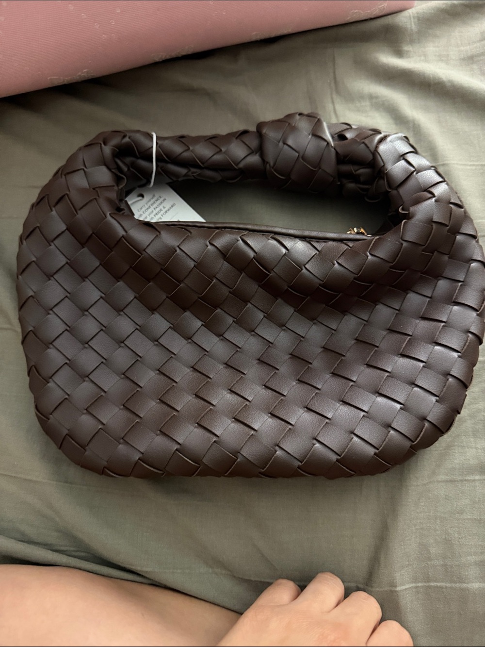 Urban Expressions Brown Woven Mini Bag